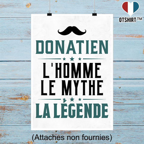 Affiche donatien l'homme le mythe la légende