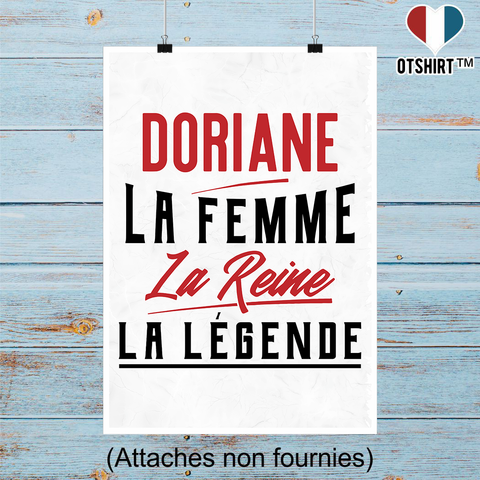 Affiche doriane la femme la reine la légende