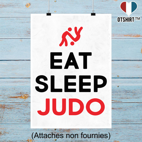 Affiche eat sleep judo