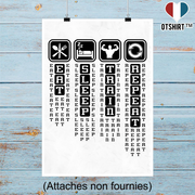 Affiche eat sleep train repeat