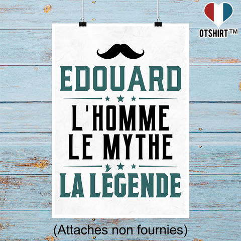 Affiche edouard l'homme le mythe la légende