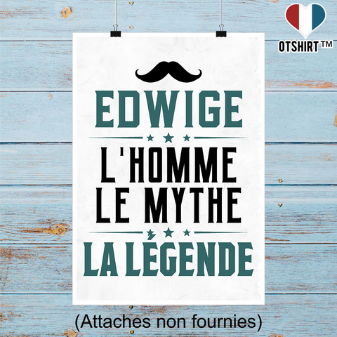 Affiche edwige l'homme le mythe la légende