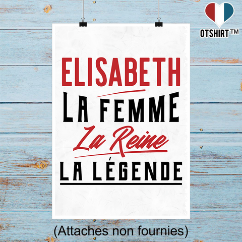 Affiche elisabeth la femme la reine la légende