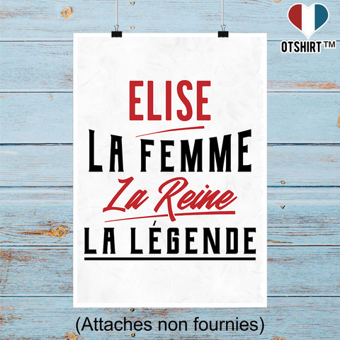 Affiche elise la femme la reine la légende