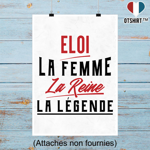 Affiche eloi la femme la reine la légende