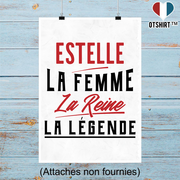 Affiche estelle la femme la reine la légende