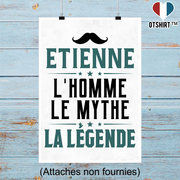 Affiche etienne l'homme le mythe la légende