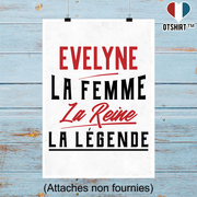 Affiche evelyne la femme la reine la légende