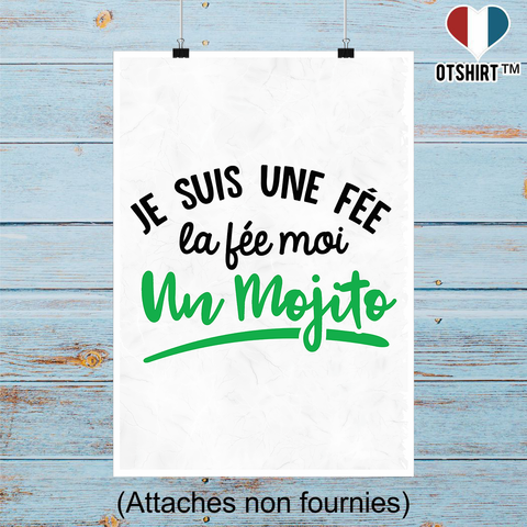 Affiche fée moi un mojito