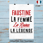 Affiche faustine la femme la reine la légende