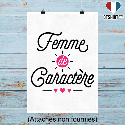 Affiche femme de caractère