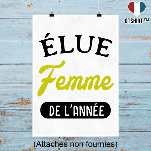 Affiche femme de l'année