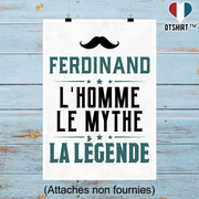 Affiche ferdinand l'homme le mythe la légende