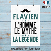 Affiche flavien l'homme le mythe la légende