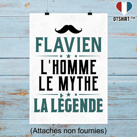 Affiche flavien l'homme le mythe la légende