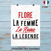 Affiche flore la femme la reine la légende