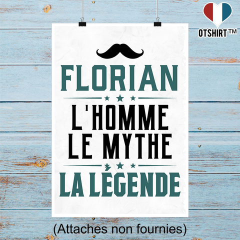 Affiche florian l'homme le mythe la légende