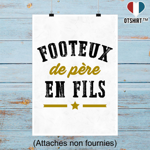 Affiche footeux de père en fils