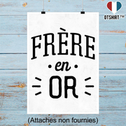 Affiche frère en or