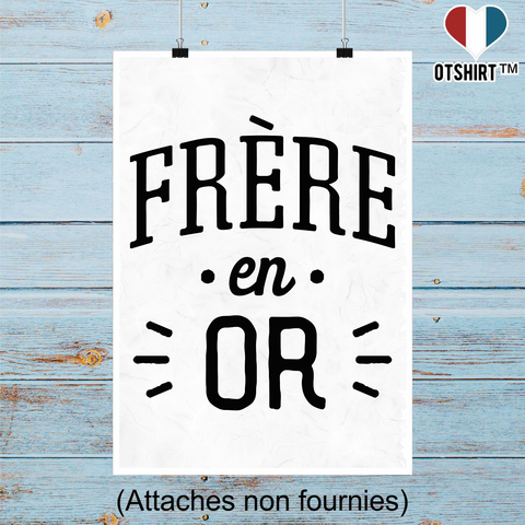 Affiche frère en or
