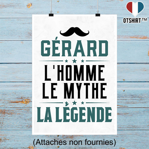 Affiche gérard l'homme le mythe la légende