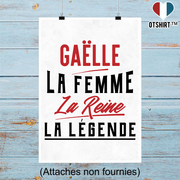 Affiche gaëlle la femme la reine la légende