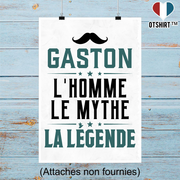 Affiche gaston l'homme le mythe la légende