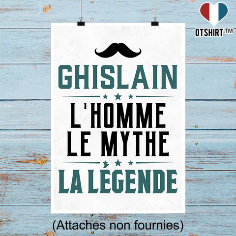Affiche ghislain l'homme le mythe la légende