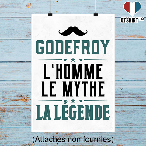 Affiche godefroy l'homme le mythe la légende
