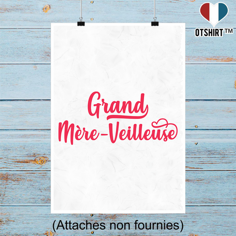 Affiche grand mère-veilleuse
