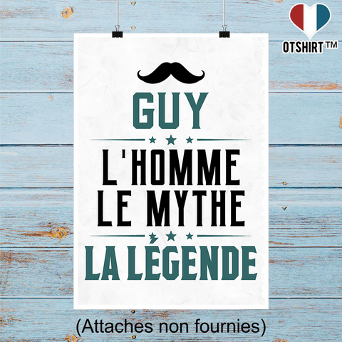 Affiche guy l'homme le mythe la légende