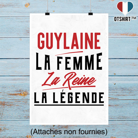 Affiche guylaine la femme la reine la légende