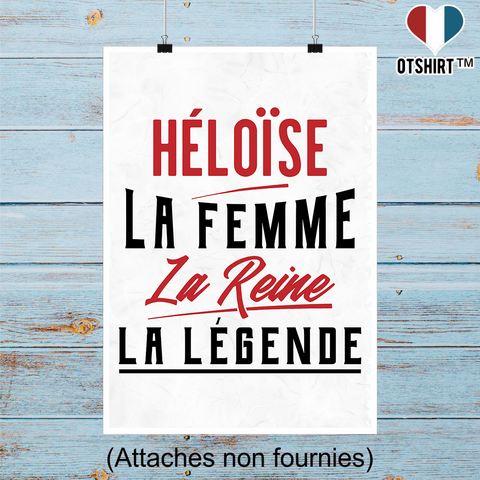 Affiche héloïse la femme la reine la légende