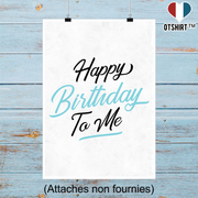 Affiche happy birthday to me