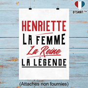 Affiche henriette la femme la reine la légende