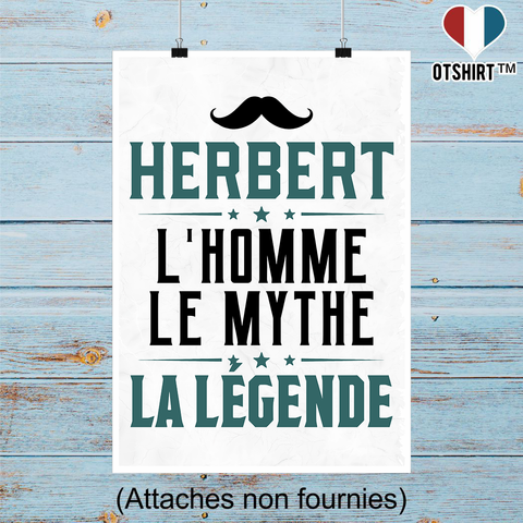 Affiche herbert l'homme le mythe la légende