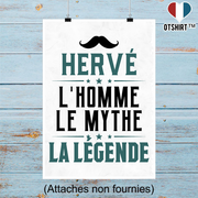Affiche hervé l'homme le mythe la légende
