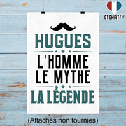 Affiche hugues l'homme le mythe la légende