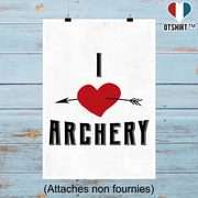 Affiche i love archery