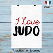 Affiche i love judo