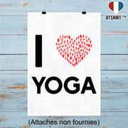 Affiche i love yoga