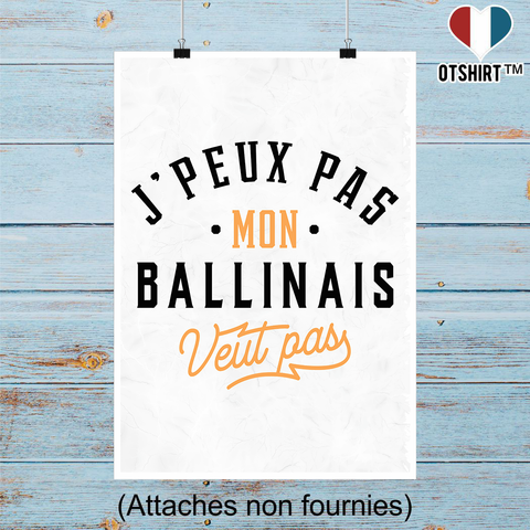 Affiche j peux pas ballinais