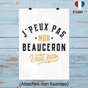 Affiche j peux pas beauceron
