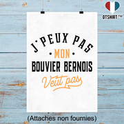 Affiche j peux pas bouvier bernois