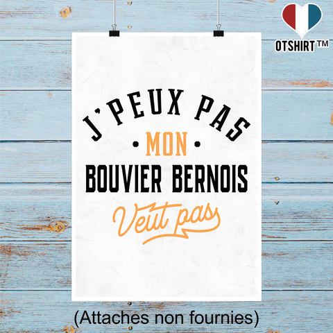Affiche j peux pas bouvier bernois