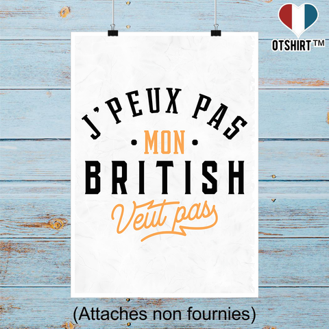 Affiche j peux pas british