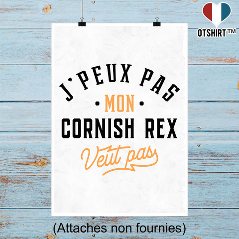 Affiche j peux pas cornish rex