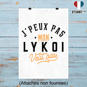 Affiche j peux pas lykoi