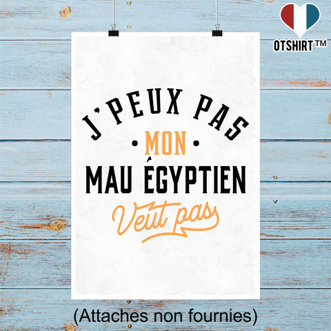 Affiche j peux pas mau egyptien