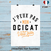 Affiche j peux pas ocicat